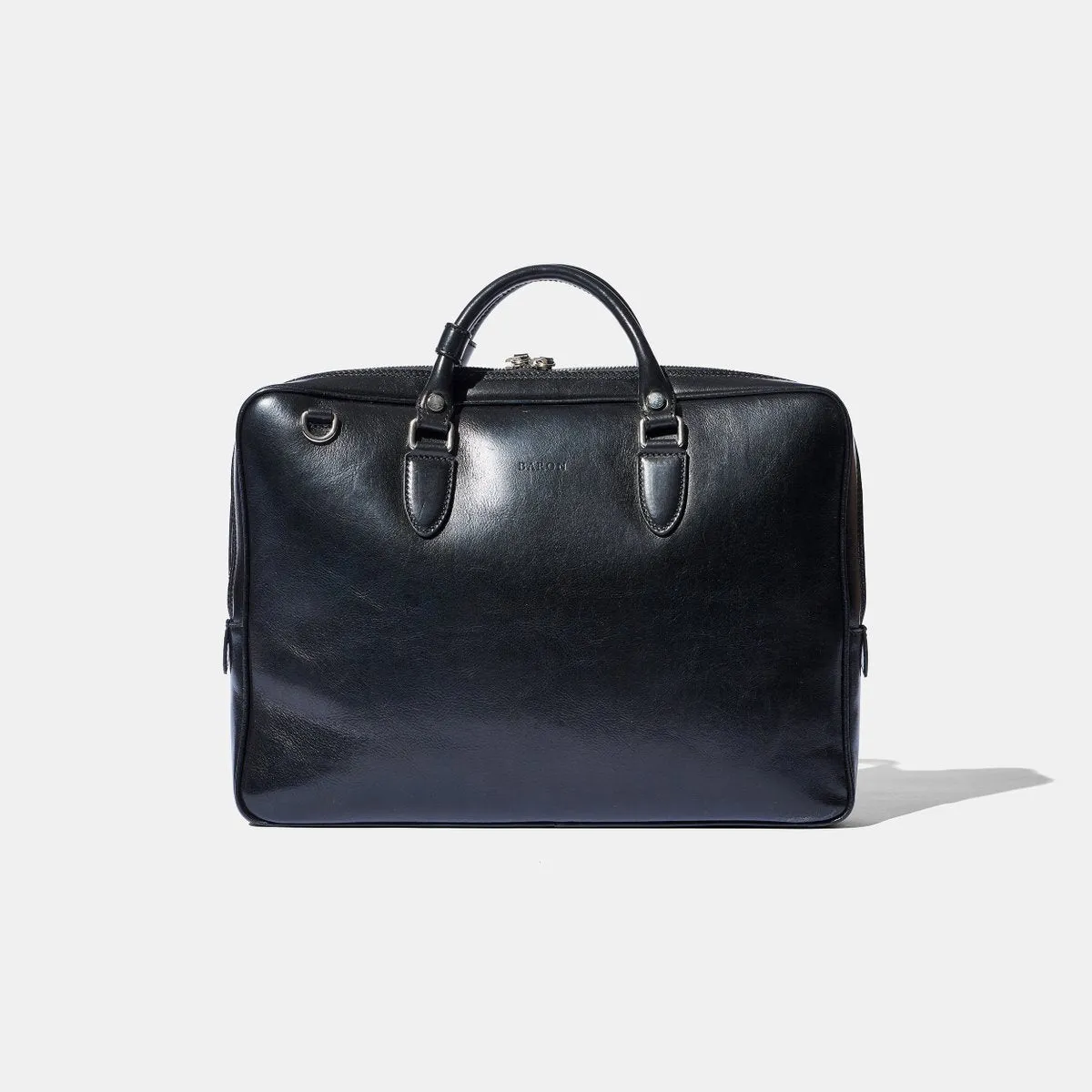 Slim Briefcase BLACK LEATHER