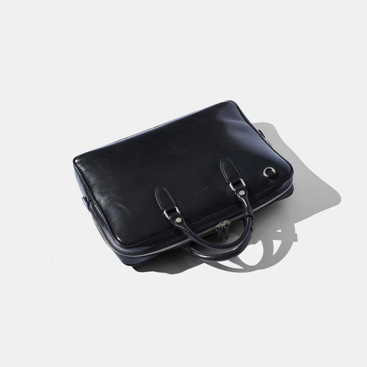 Slim Briefcase BLACK LEATHER