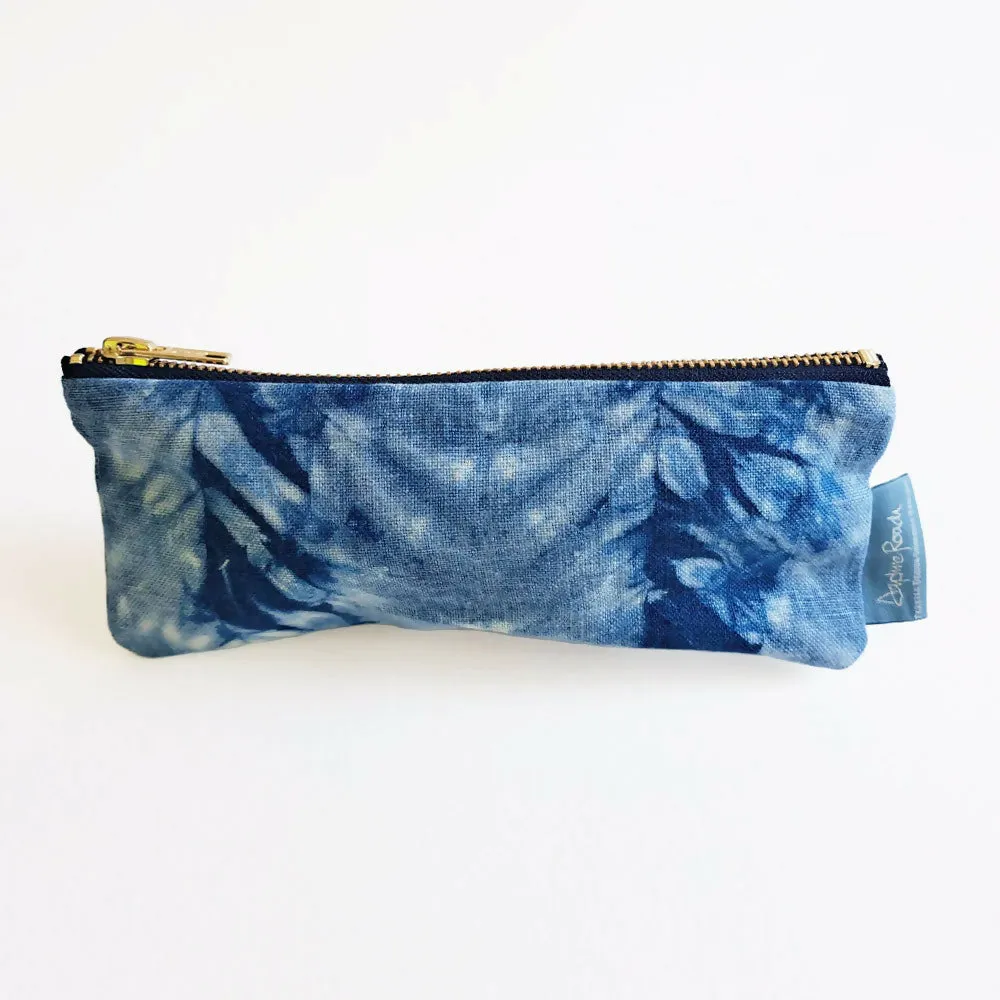 Small Pencil Case - Shibori Linen