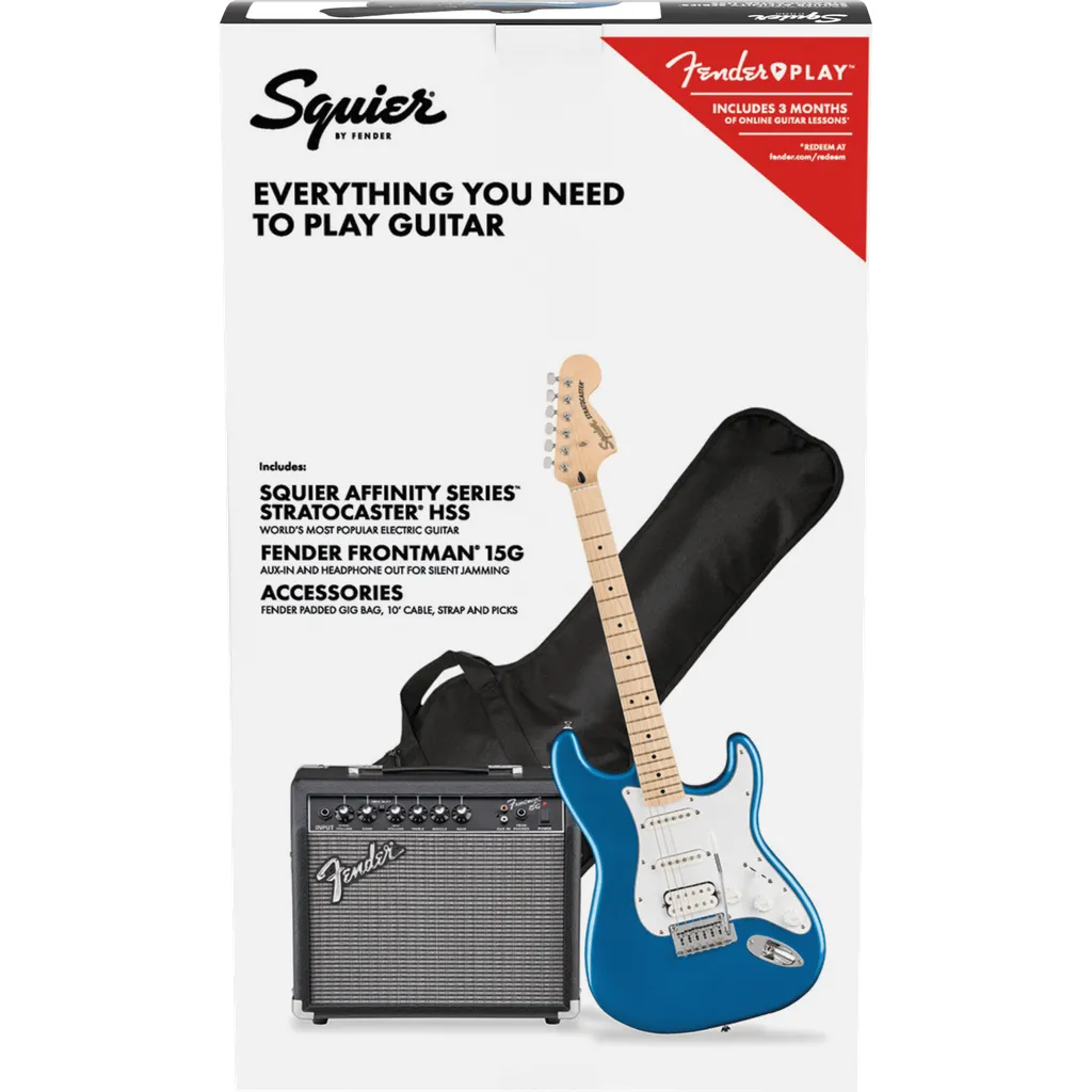 Squier Affinity Series Stratocaster HSS Electric Guitar Pack