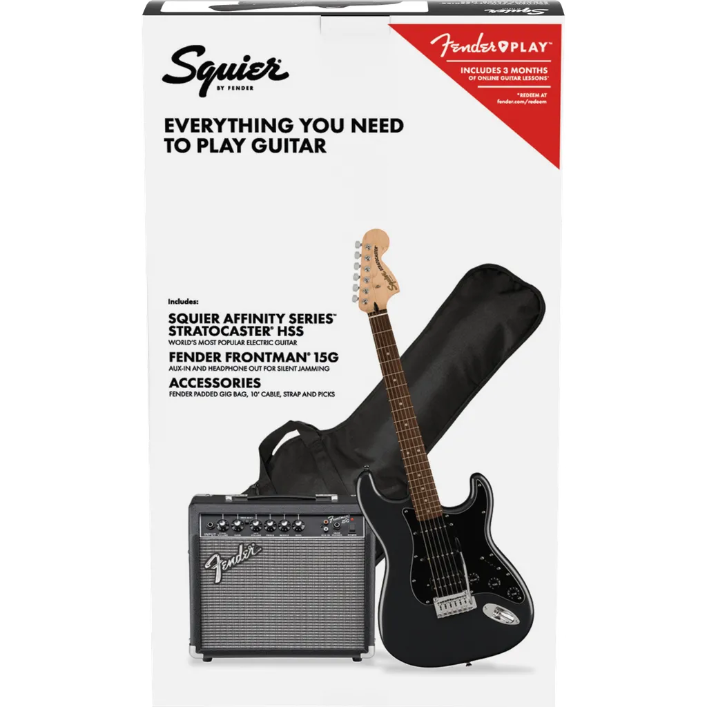 Squier Affinity Series Stratocaster HSS Electric Guitar Pack