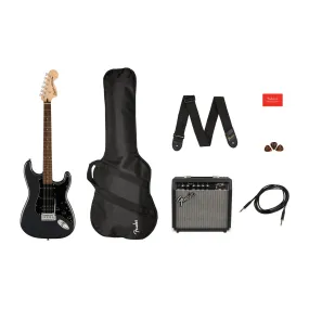 Squier Affinity Series Stratocaster HSS Pack, Charcoal Frost Metallic