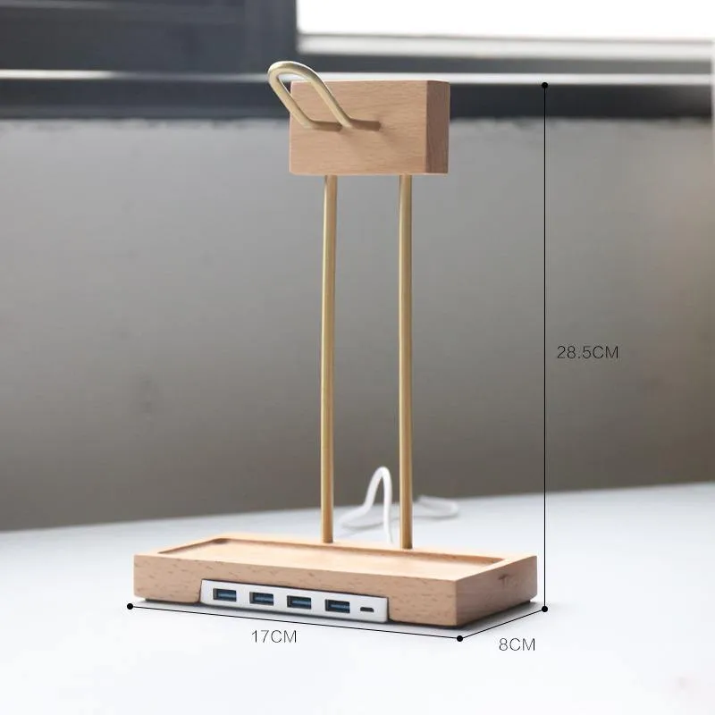 Stylish Earphone Stand with USB Ports