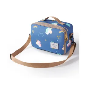 Sunveno Diaper Changing Clutch w/t Mat (Unicorn Blue)