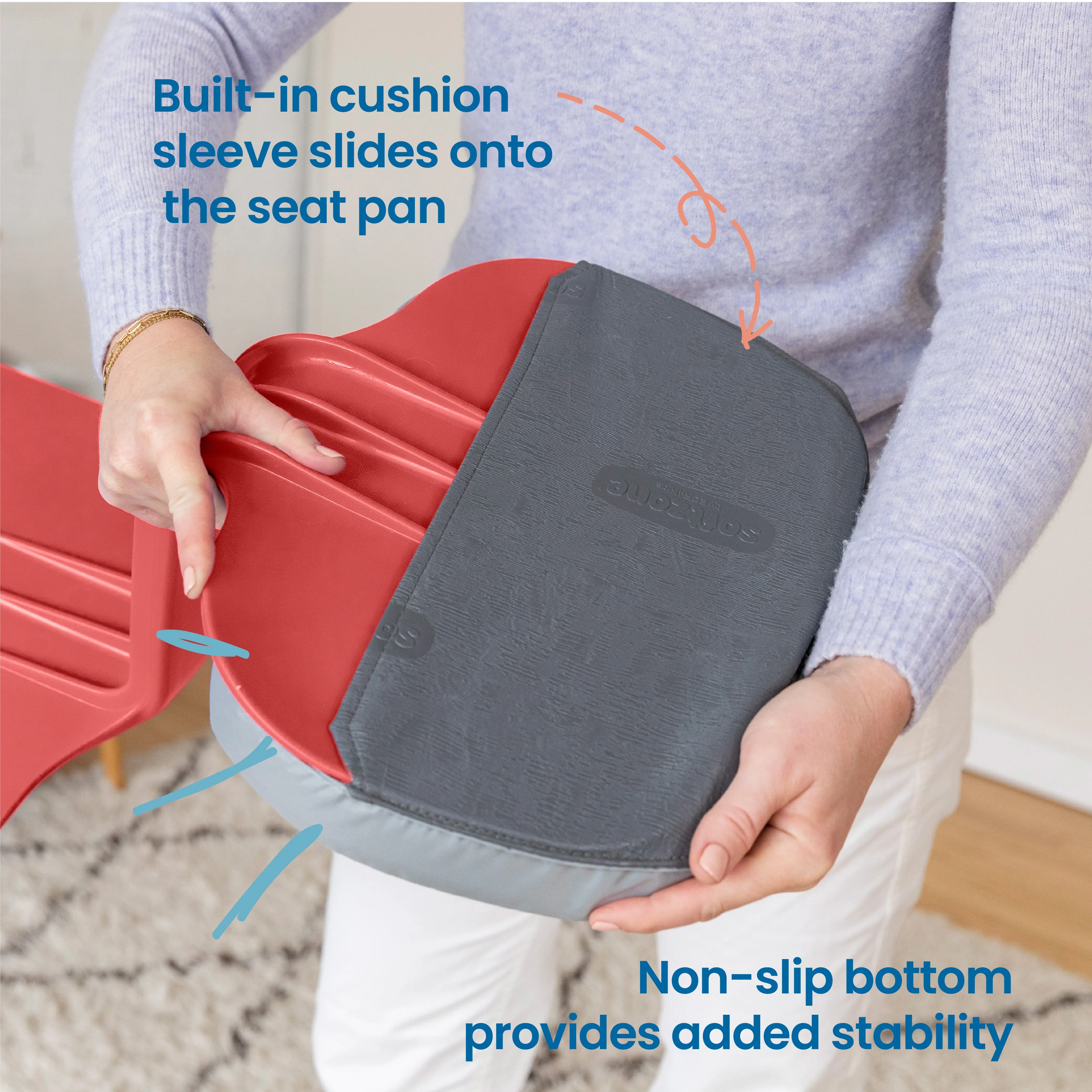 The Surf Portable Lap Desk and Surf Cushion, Flexible Seating Floor Desk with Foam Pad, 10-Pack