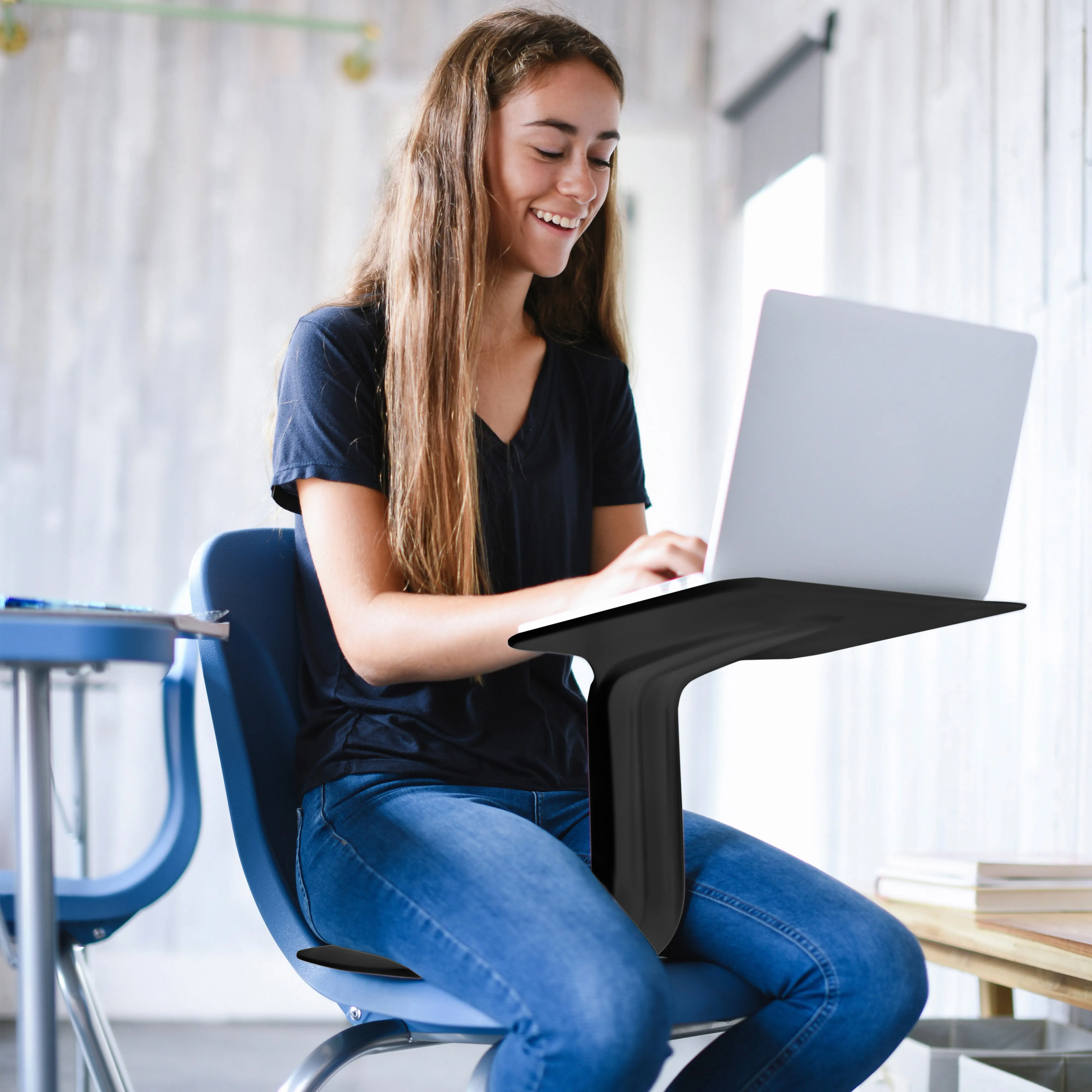 The Surf Portable Lap Desk and Surf Cushion, Flexible Seating Floor Desk with Foam Pad, 10-Pack