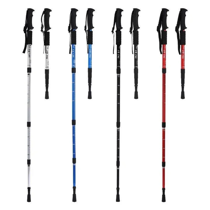 Ultralight Trekking Sticks Aluminium Alloy Adjustable No Slip Nordic Walking Poles Adult Hiking Canes Telescopic Alpenstocks