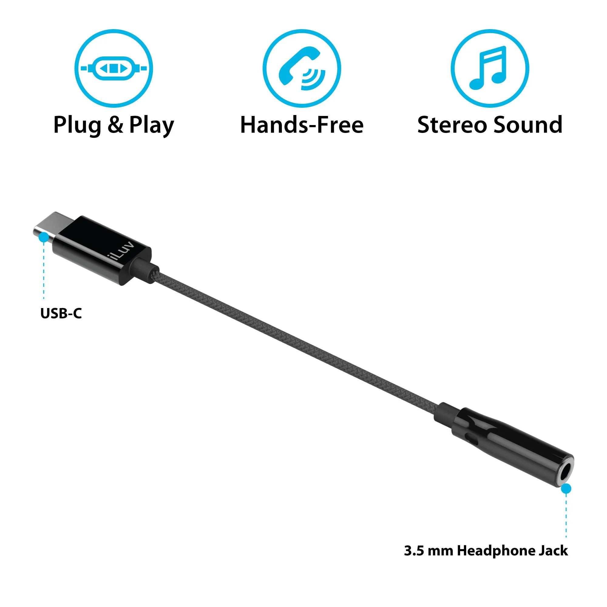 USB C to 3.5 mm Headphone Jack Adapter