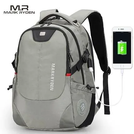 USB Charging Men 15inch Laptop Backpacks