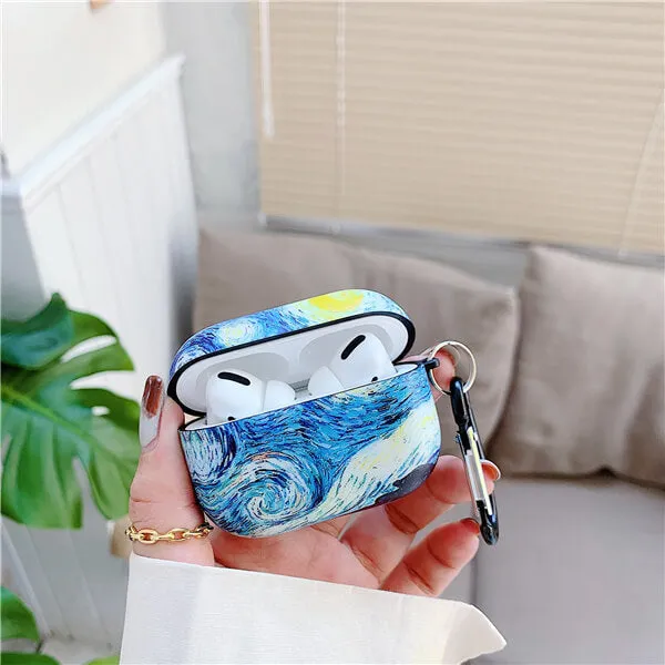 Van Gogh oil painting protective case for Airpods Pro cover bluetooth wireless earphone charging bag for airpod 2 3 airpod cases