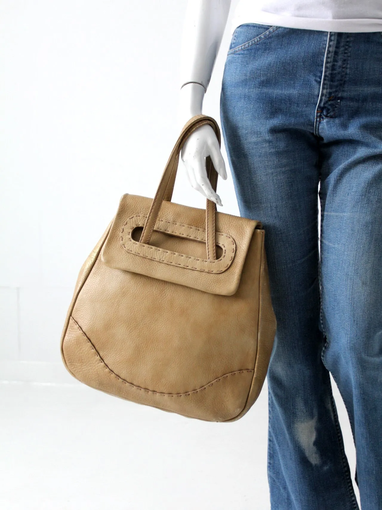 vintage 60's Letisse leather handbag