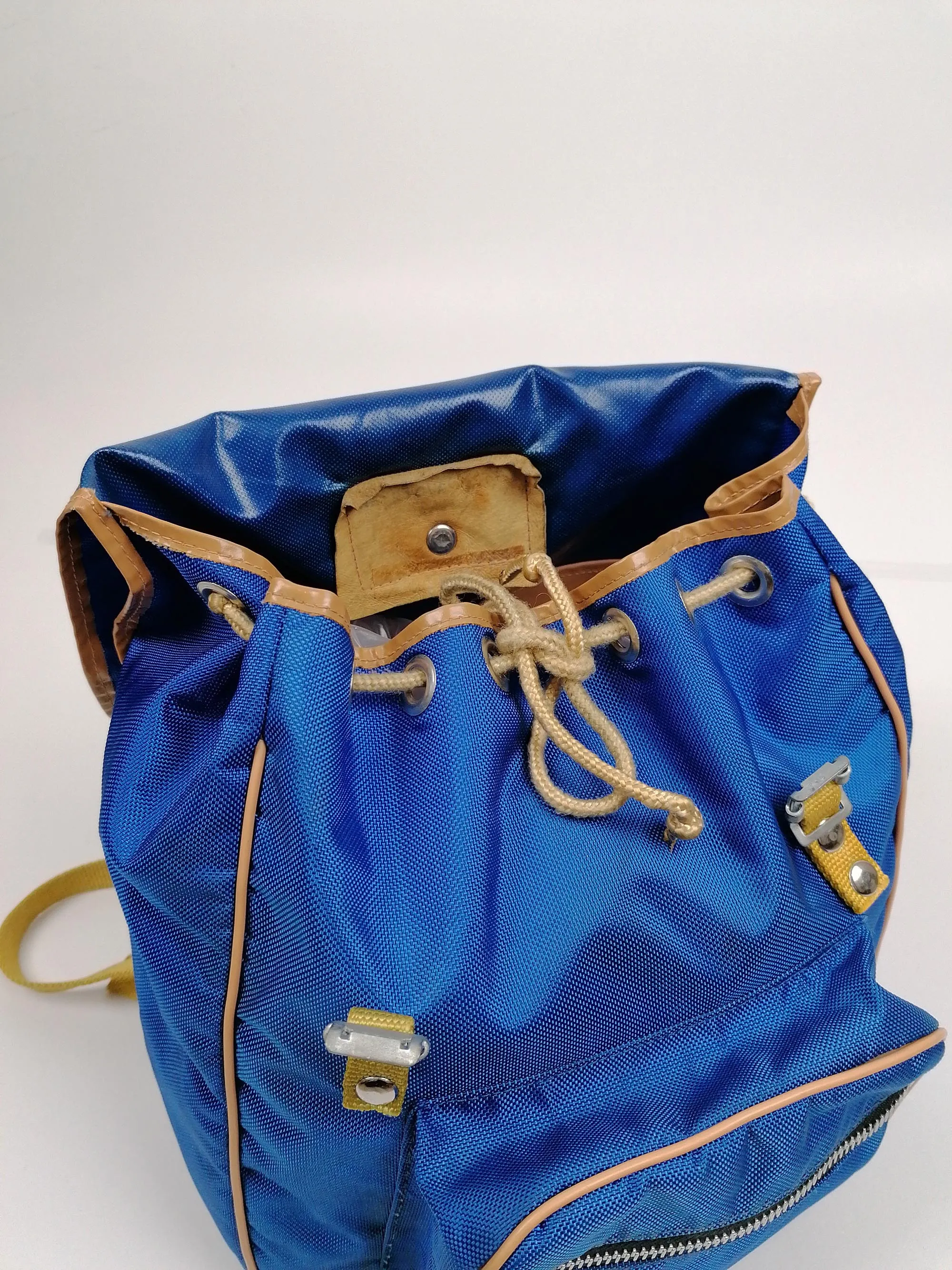 Vintage 70's Blue Nylon Small Backpack Rucksack