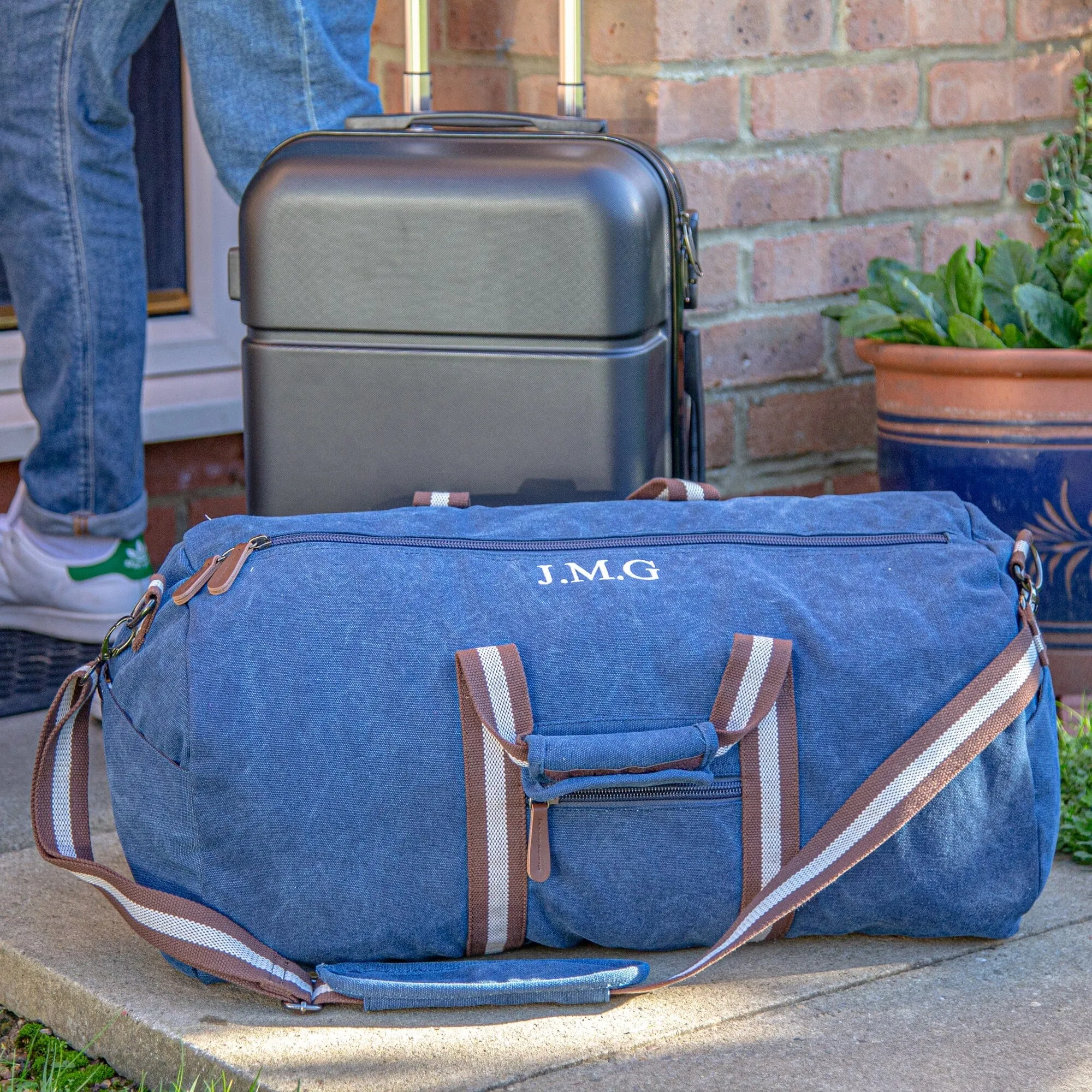 Vintage Canvas Holdall Bag