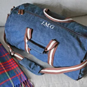 Vintage Canvas Holdall Bag