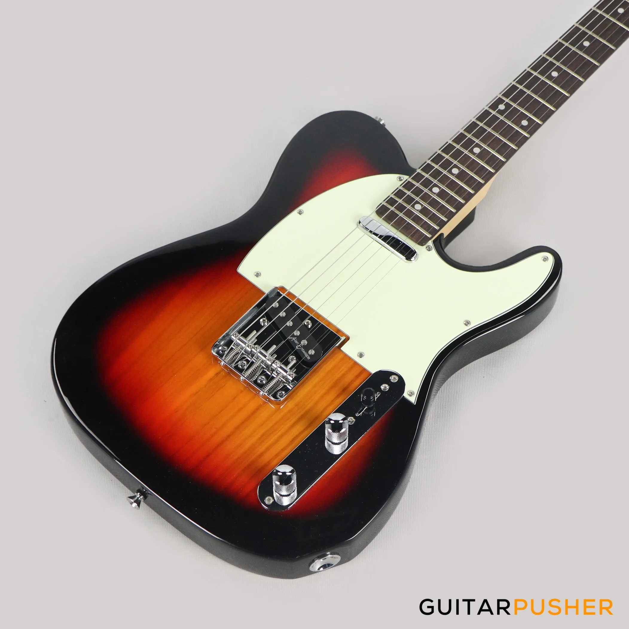 Vintage Coaster Series V20 T-Style Electric Guitar w/ Kinsman 10-Watt Amplifier, Gig Bag, & Accessories - 3-Tone Sunburst