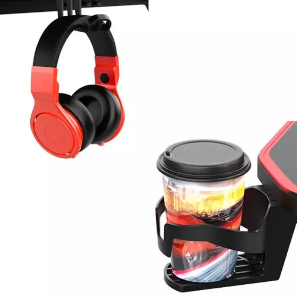 Vitesse Gaming Desk Cup Holder and Headphone Hook