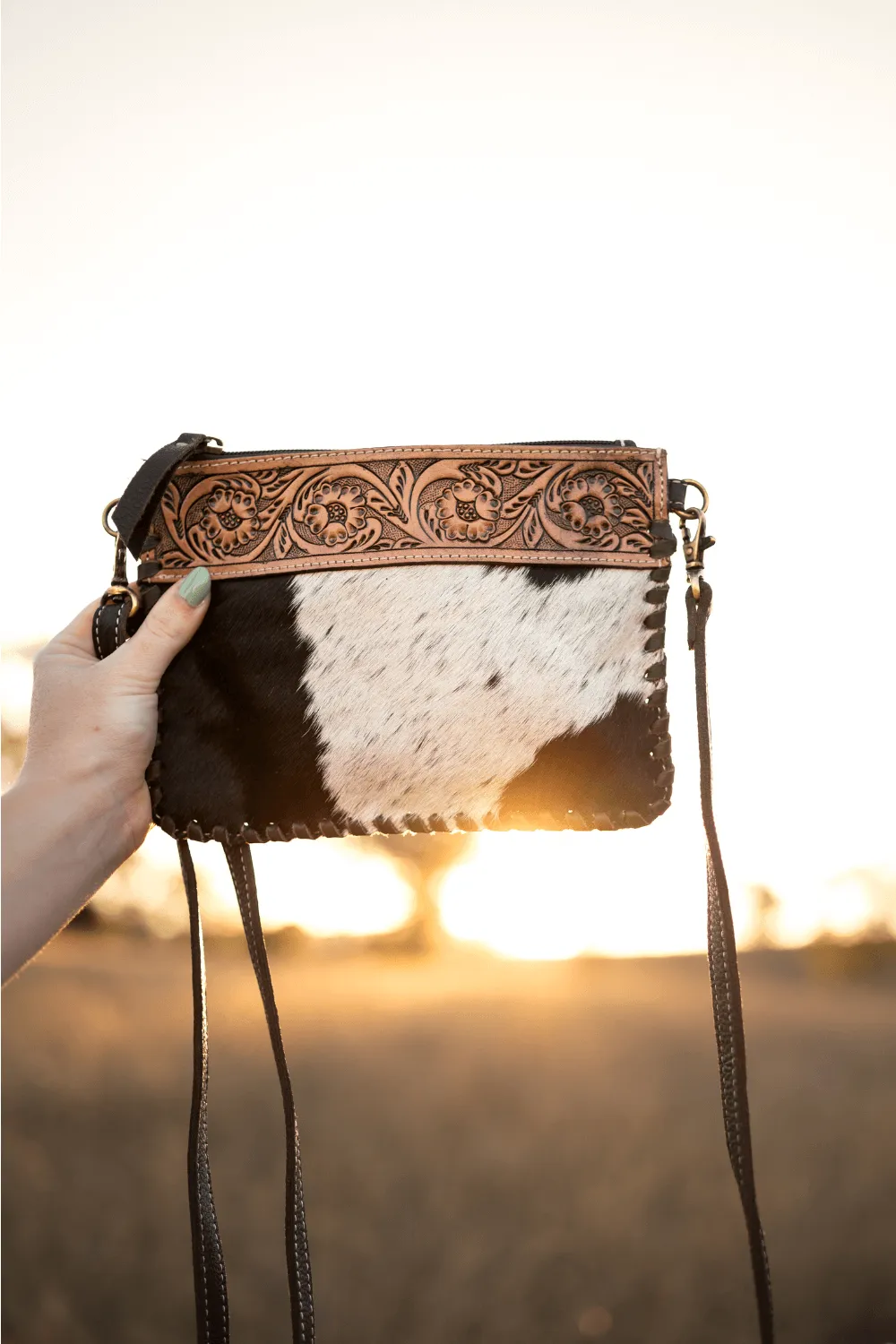 Volcan Cowhide Handbag/Clutch