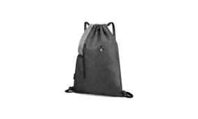 Water-resistant Drawstring Backpack with Earphones Jack