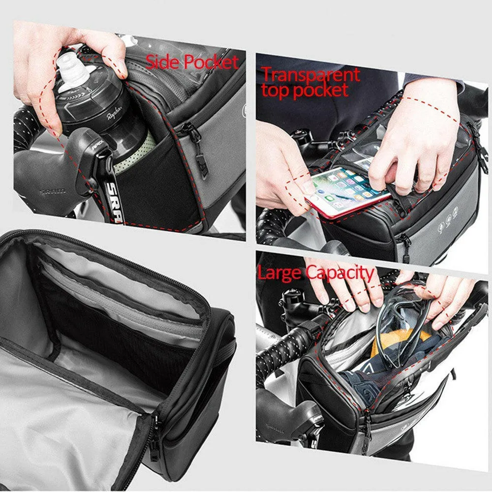 Waterproof Bicycle Handlebar Bag High-visibility Reflective MTB Road Bike Cycling Handlebar Bag Pack Shoulder Bag