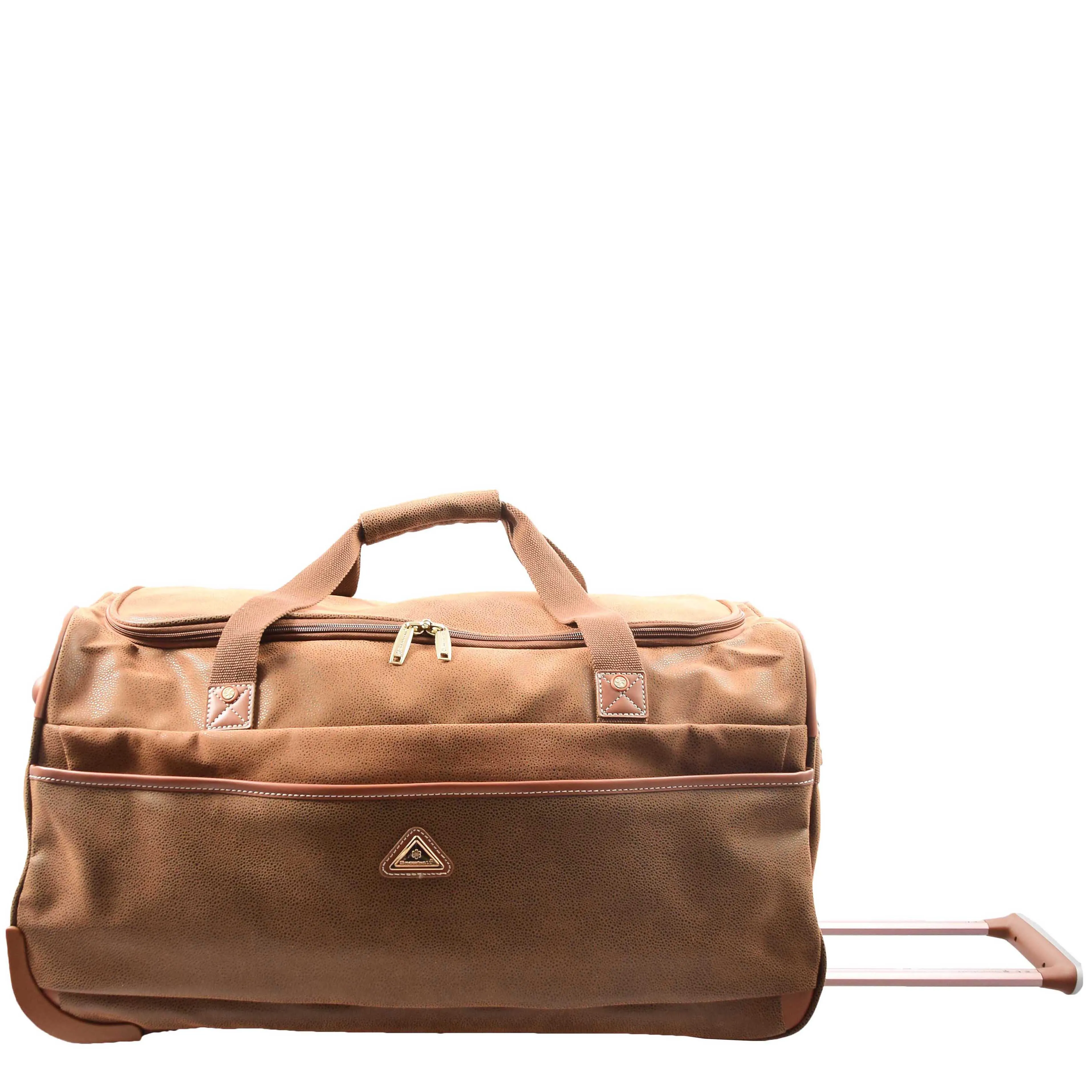 Wheeled Holdall Mid Size Duffle Bag HOL062 Coffee