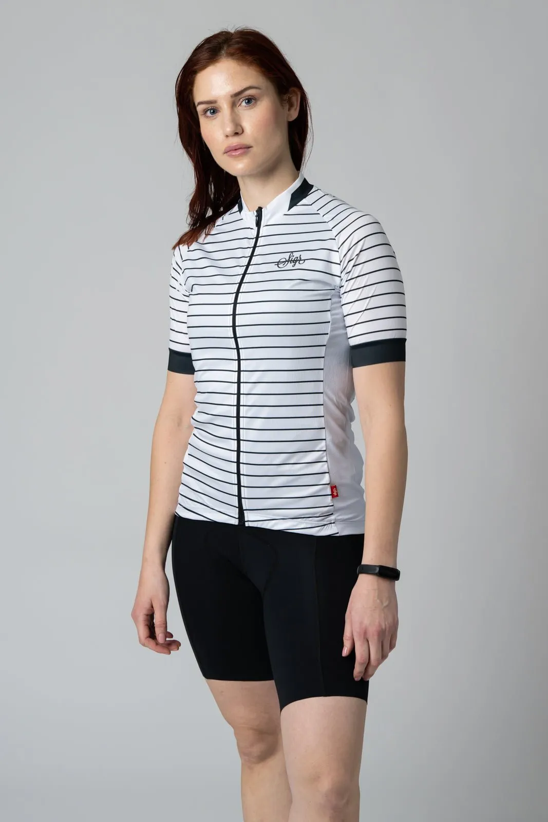 White Horizon Women's Cycling Jersey for Women