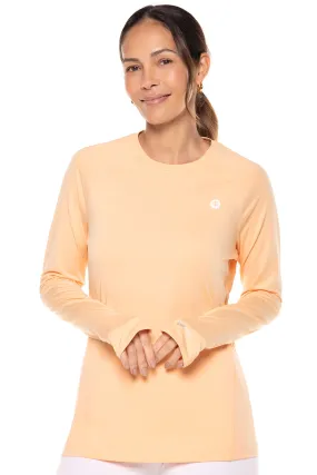 Women's Devi Long Sleeve Fitness T-Shirt  |  Peach Fuzz