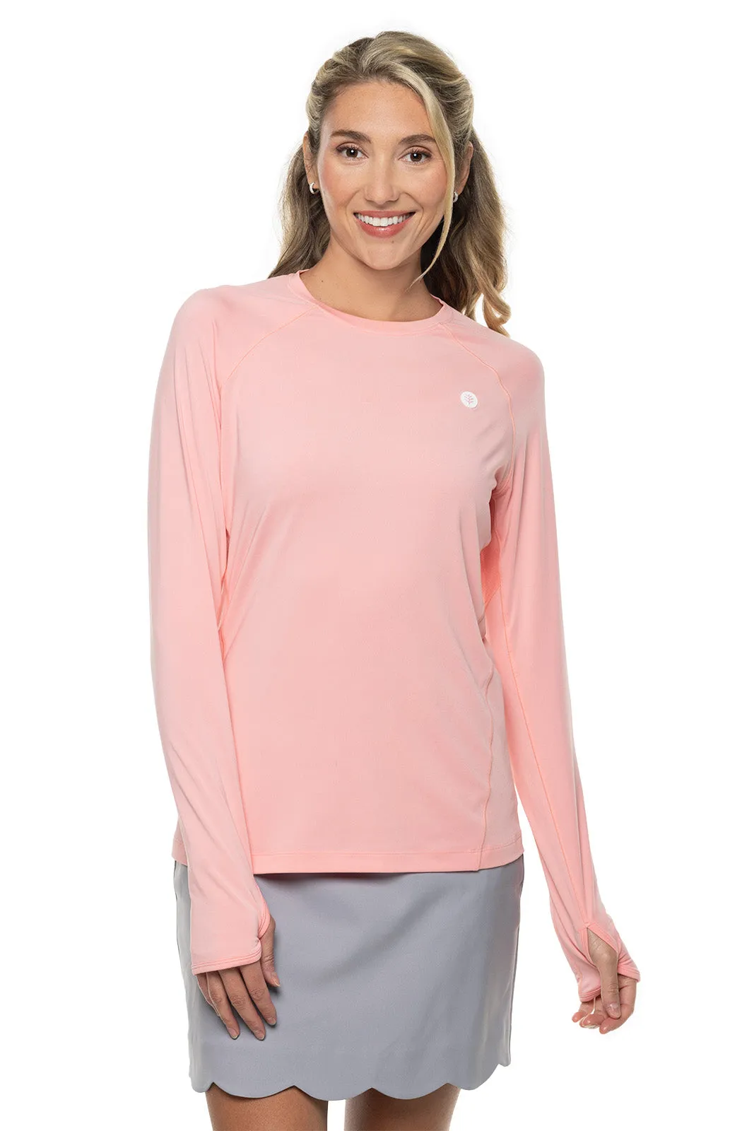 Women's Devi Long Sleeve Fitness T-Shirt  |  Peachy Pink