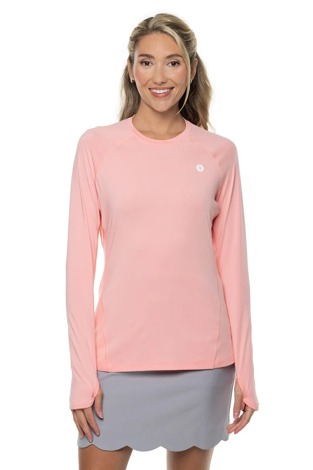 Women's Devi Long Sleeve Fitness T-Shirt  |  Peachy Pink