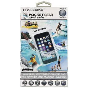 XTREME PocketGear Splash Series Universal Waterproof Phone Bag - White/Clear