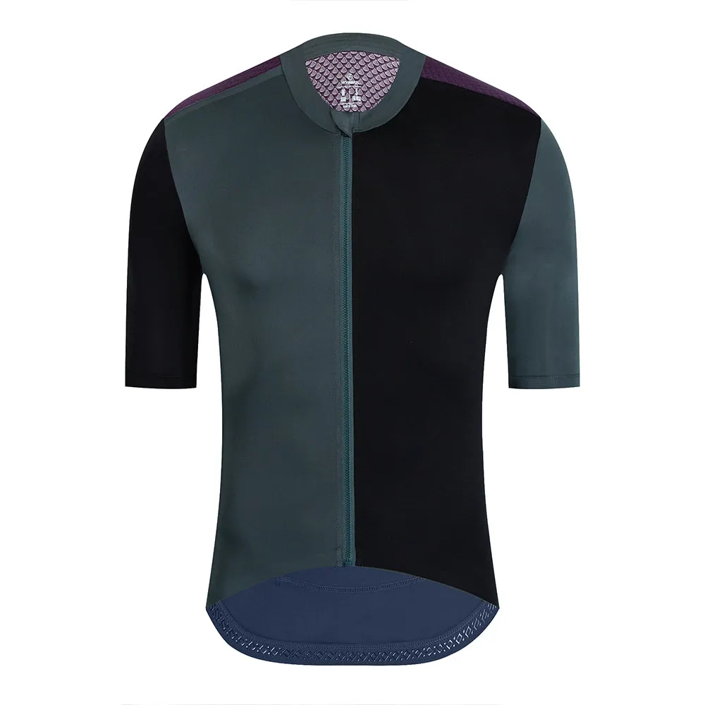 YKYW 2024 Men's New Cycling Jersey Moisture Wicking Quick Dry Multiple Color Gray Dark Blue