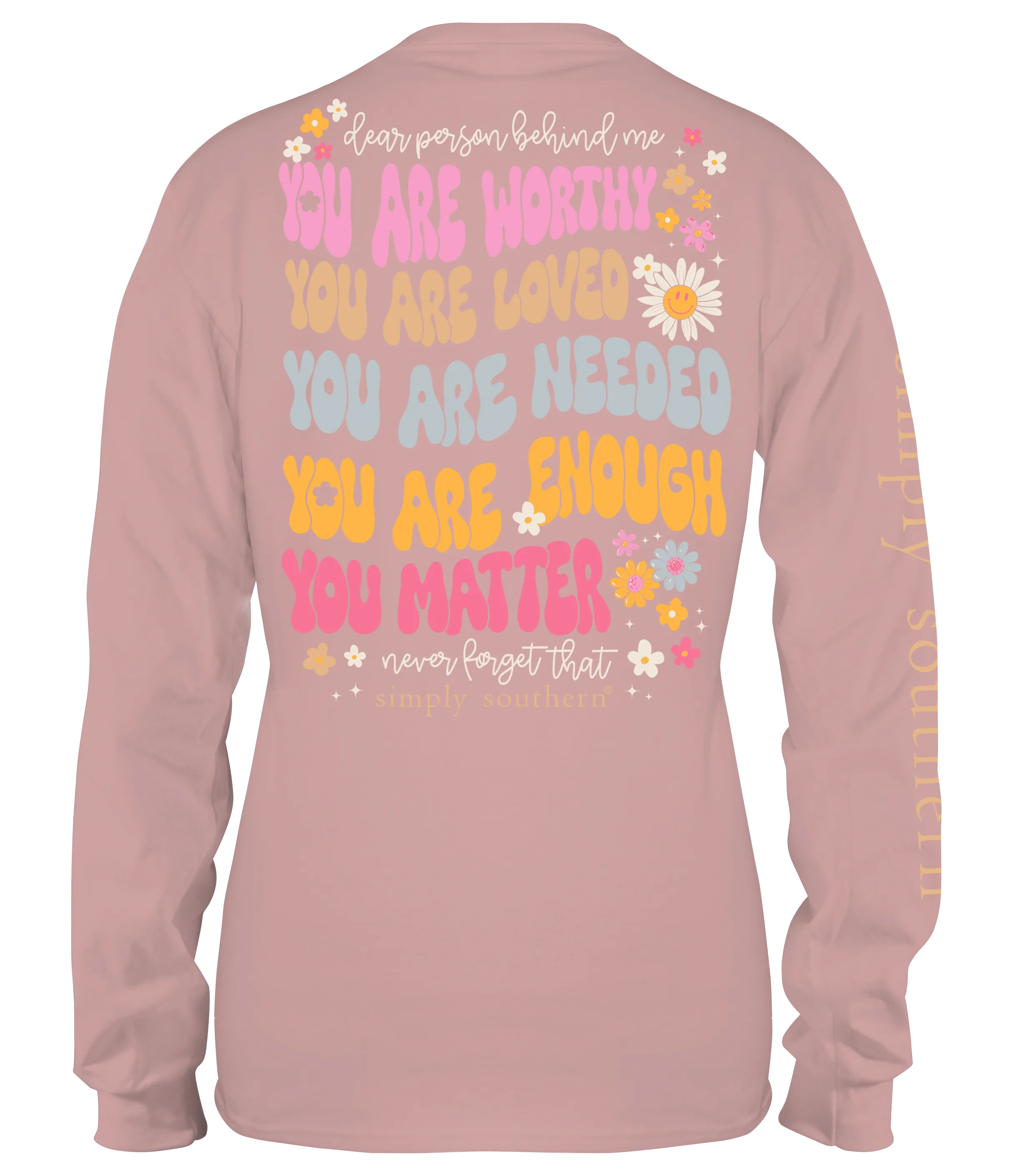 Youth 'You Are' Affirmations Long Sleeve Tee by Simply Southern