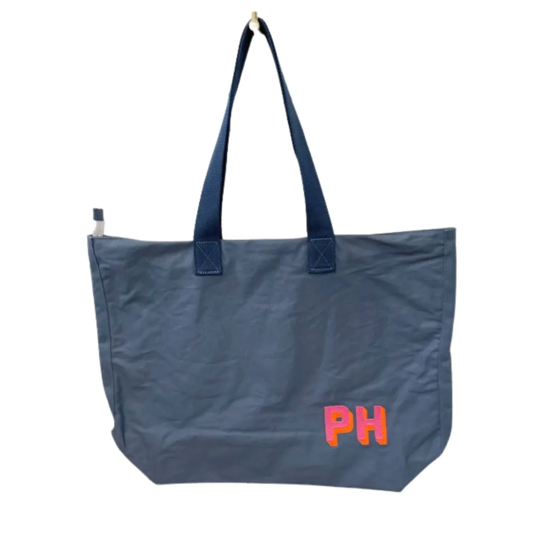 Zip Top Tote with monogram