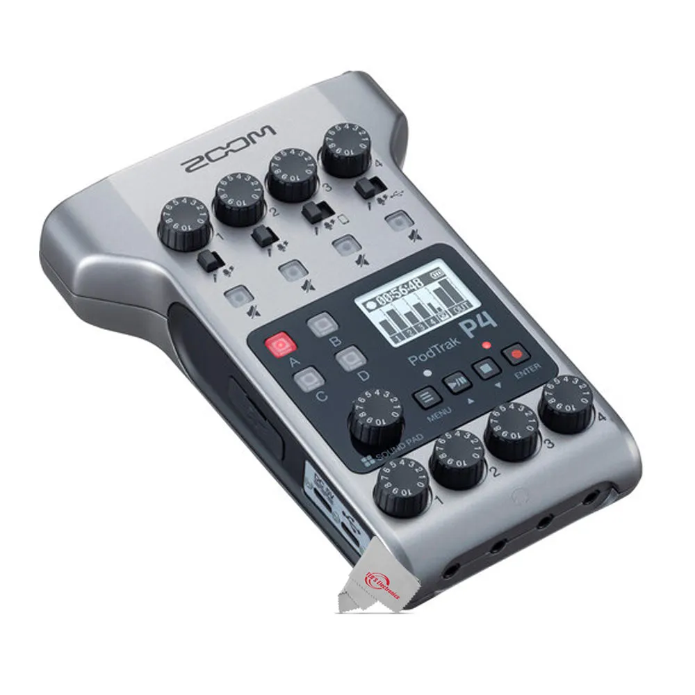 Zoom PodTrak P4 Portable Multitrack Podcast Recorder